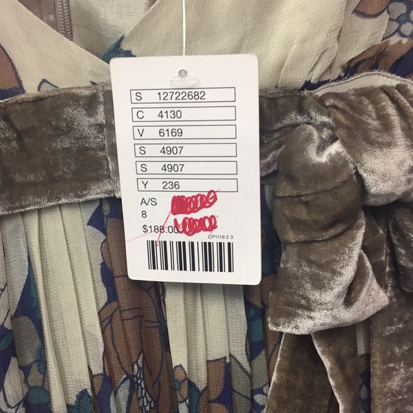 NWT Anthropologie Maple Floral Dress Sz 8 - Picture 4 of 8